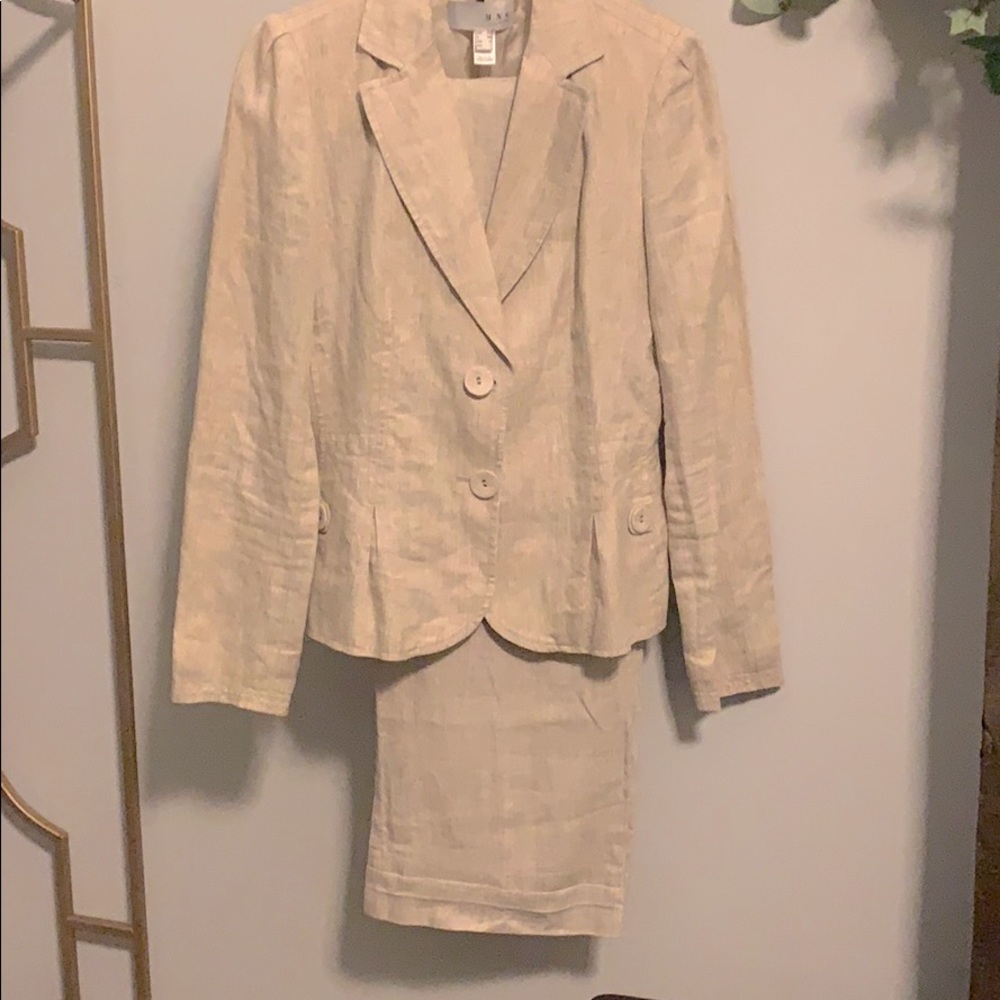 MNG linen suit